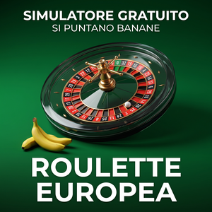 Roulette europea gratis: gioca for fun con le banane, 37 caselle (0-36)