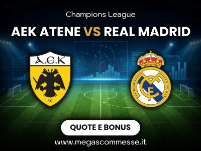 Quote scommesse AEK Atene - Real madrid: copertina del match