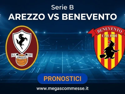 Pronostico Arezzo - Benevento: copertina del match