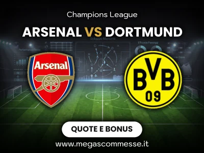 Quote scommesse Arsenal - Dortmund: copertina del match
