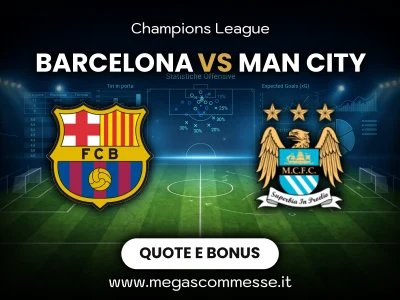 Quote scommesse Barcelona - Man city: copertina del match