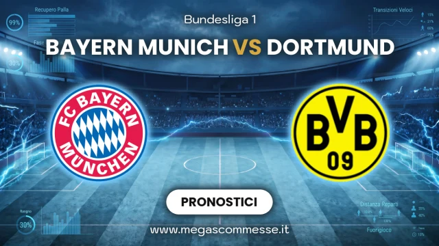 Pronostico Bayern munich - Dortmund: copertina del match