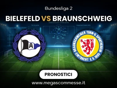 Pronostico Bielefeld - Braunschweig: copertina del match