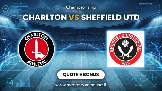 Quote scommesse Charlton - Sheffield Utd: copertina del match