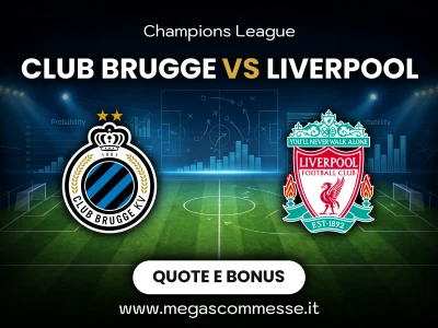 Quote scommesse Club Brugge - Liverpool: copertina del match