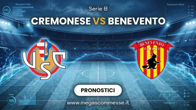 Pronostico Cremonese - Benevento: copertina del match