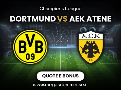 Quote scommesse Dortmund - AEK Atene: copertina del match