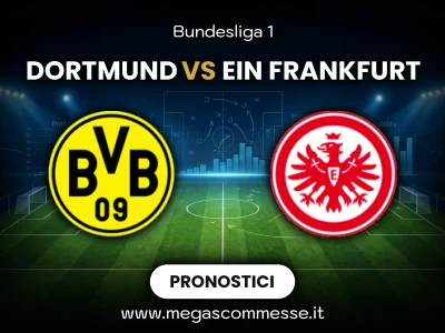 Pronostico Dortmund - Ein frankfurt: copertina del match