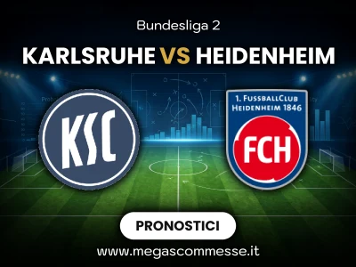 Pronostico Karlsruhe - Heidenheim: copertina del match