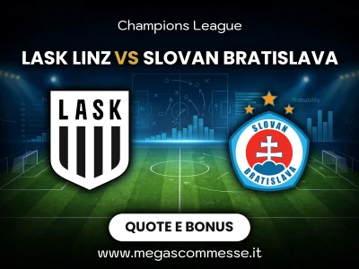 Quote scommesse LASK Linz - Slovan Bratislava: copertina del match