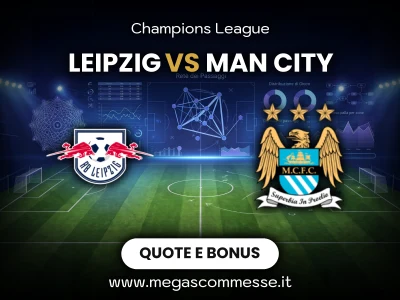 Quote scommesse Leipzig - Man city: copertina del match