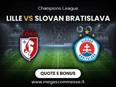 Quote scommesse Lille - Slovan Bratislava: copertina del match