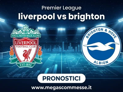 Pronostico Liverpool - Brighton: copertina del match
