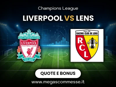 Quote scommesse Liverpool - Lens: copertina del match