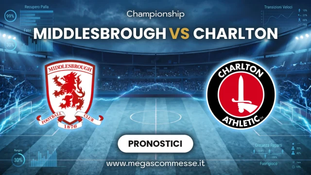 Pronostico Middlesbrough - Charlton: copertina del match