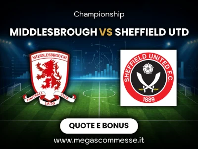 Quote scommesse Middlesbrough - Sheffield Utd: copertina del match