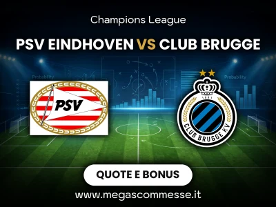 Quote scommesse Psv eindhoven - Club Brugge: copertina del match