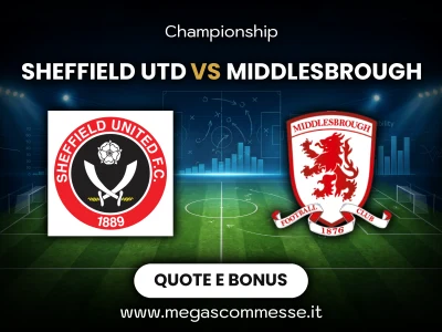 Quote scommesse Sheffield Utd - Middlesbrough: copertina del match