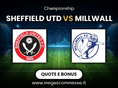 Quote scommesse Sheffield Utd - Millwall: copertina del match
