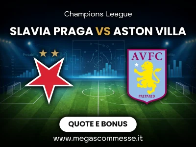 Quote scommesse Slavia Praga - Aston villa: copertina del match