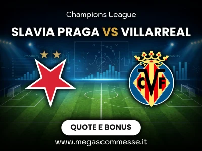 Quote scommesse Slavia Praga - Villarreal: copertina del match