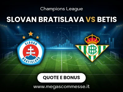 Quote scommesse Slovan Bratislava - Betis: copertina del match