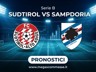 Pronostico Sudtirol - Sampdoria: copertina del match