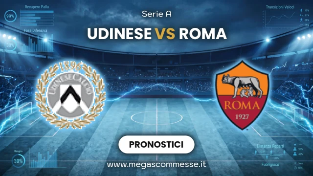 Pronostico Udinese - Roma: copertina del match