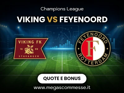 Quote scommesse Viking - Feyenoord: copertina del match