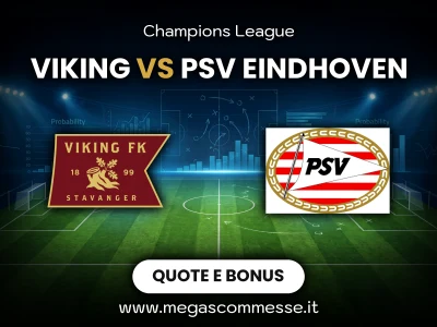 Quote scommesse Viking - Psv eindhoven: copertina del match