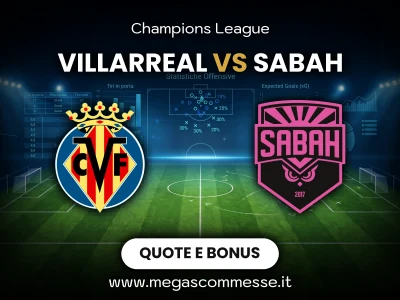 Quote scommesse Villarreal - Sabah: copertina del match