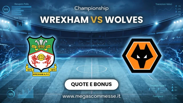Quote scommesse Wrexham - Wolves: copertina del match