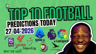 ✅🌟💫TOP 10 FOOTBALL PREDICTIONS TODAY WITH INSIGHTS 27/04/2026 | #footballprediction #bettingtips