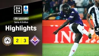 Sempre KEAN, la Viola si prende l'Europa: Udinese-Fiorentina 2-3 | Serie A Enilive | DAZN