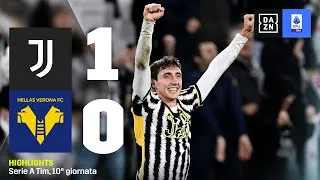 CAMBIASO all'ultimo respiro: Juventus-Verona 1-0 | Serie A TIM | DAZN Highlights