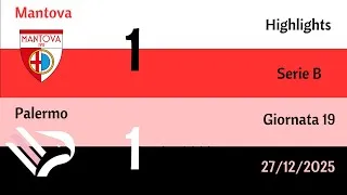 Mantova - Palermo 1-1 | Highlights Serie B| 19 Giornata 11/01/2026