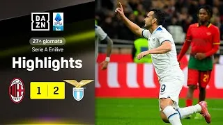 ZACCAGNI apre, poi CHUKWUEZE e la firma decisiva di PEDRO: Milan-Lazio 1-2 | Serie A Enilive | DAZN