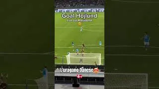 Goal Di RAPINA Per L'uragano Danese #hojlund in Napoli Genoa  #viralvideo #seriea 🤩🇩🇰