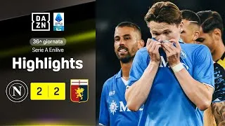 VASQUEZ gela il Maradona all'84', Inter a -1: Napoli-Genoa 2-2 | Serie A Enilive | DAZN Highlights