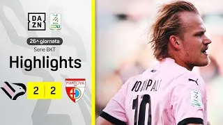 Primo gol di POHJANPALO, è pareggio al Barbera: Palermo-Mantova 2-2 | Serie BKT | DAZN Highlights