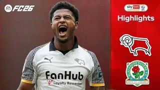 Derby County contro Blackburn Rovers | EFL Championship 25/26 - Momenti salienti della partita
