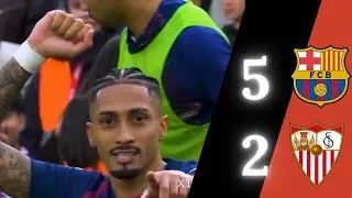 Barcelona 5 Vs Sevilla 2 - Jornada 28 - 15/03/2026.