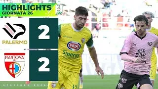Palermo-Mantova 2-2 |  POHJANPALO salva i suoi con il primo gol in Rosanero | HIGHLIGHTS Serie BKT