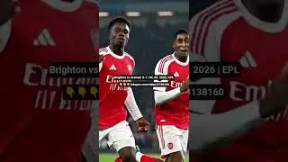 BRIGHTON vs ARSENAL  0-1 | EPL | ALL GOALS #epl #brighton #arsenal #football #highlights #england