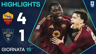 ROMA-LECCE 4-1 | HIGHLIGHTS | 15ª GIORNATA | SERIE A ENILIVE 2024/25