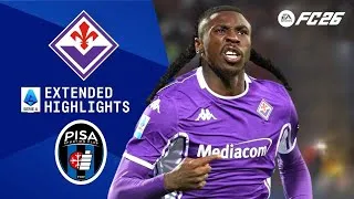 Fiorentina vs Pisa | Serie A Enelive 25/26 Highlights della partita completa