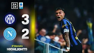 PAZZA INTER, CHIVU la RIPRENDE con la THULA: Inter-Napoli 3-2 | Serie A Enilive | DAZN Highlights