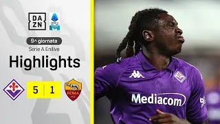 VIOLA STRAORDINARIA: Fiorentina-Roma 5-1 | Serie A Enilive | DAZN Highlights