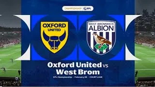 Oxford United Vs West Brom | EFL Championship 25/26 Full Match Highlights