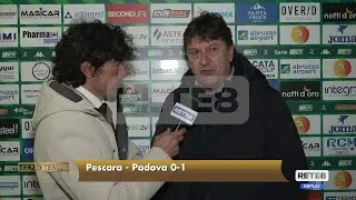 Pescara - Padova 0-1 91° Sebastiani: "È stata la miglior partita dell’anno"